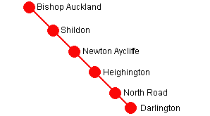 Bishop Train and Bus Day Ranger route map
