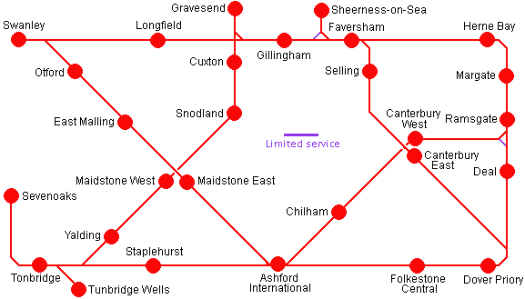 Kent Rover route map