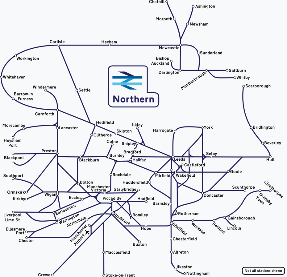 Northern Explorer route map