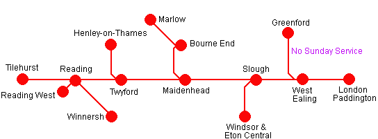 Thames Branches Day Ranger route map