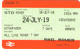 All Line Rover ticket