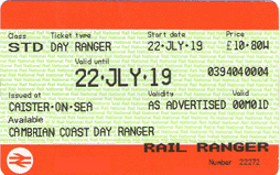 Cambrian Coast Day Ranger ticket