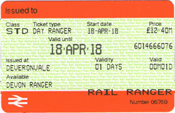 Devon Day Ranger ticket