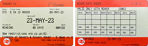 Freedom of Severn and Solent Rover Ticket