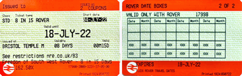 Freedom of the South West Rover Ticket