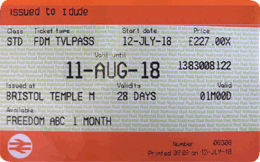 Freedom Travelpass ticket