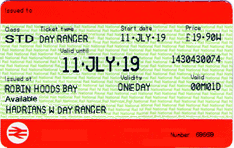 Hadrian's Wall Country Line Day Ranger ticket