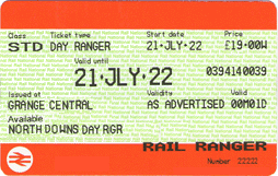 North Downs Day Ranger ticket