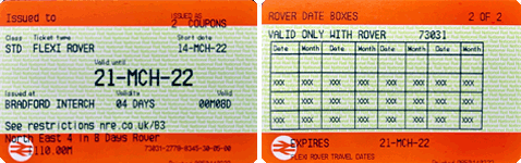 North East Rover ticket