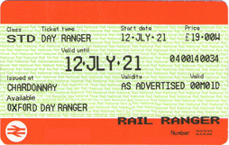 Oxfordshire Day Ranger ticket
