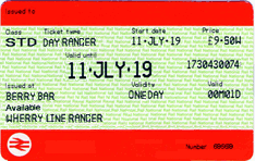 Wherry Line Ranger Ticket