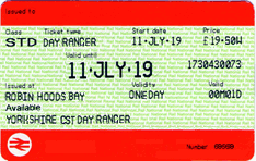 Yorkshire Coast Ranger ticket